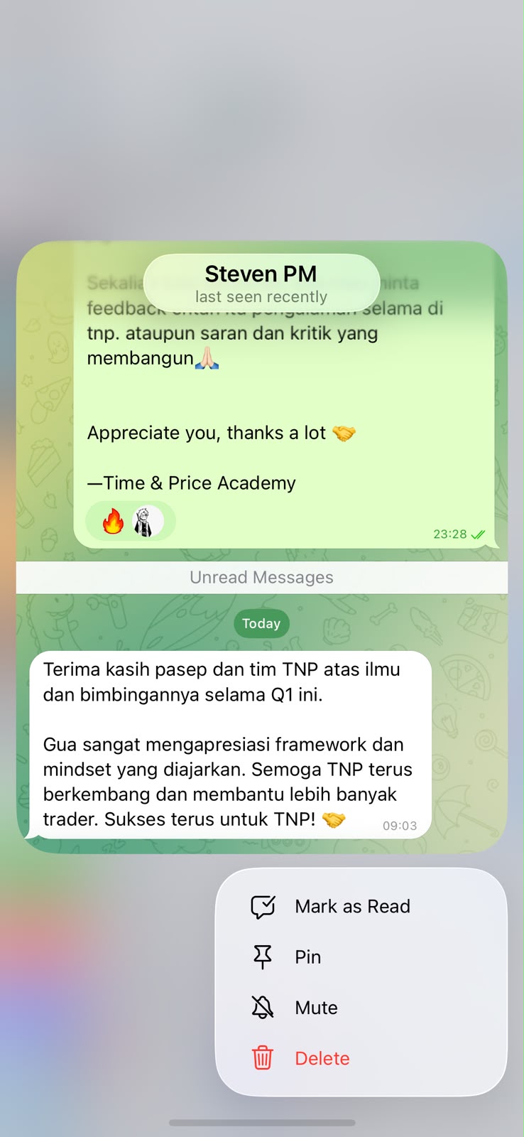 Testimoni member